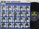 The Beatles A Hard Days Night Yellow Black Parlophone Lbl Small Mono 64 Vinyl LP