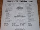 Frances Langford Show NBC-TV promo only 1960 LP w/Johnny Mathis,Three Stooges