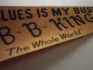 B.B. KING fan club pennant RARE & GREAT PROMO  Postwar Blues promo item