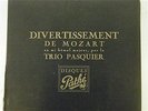 FRENCH ONLY 5 X 78 BOX SET EARLY TRIO PASQUIER MOZART DIVERTIMENTO EX