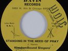 Black Gospel 45 KINGDOM BOUND SINGERS Standing In The Need Of Prayer DAVIS HEAR