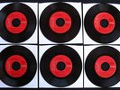 ELVIS PRESLEY-6 Beautiful Radio Station 45's with Promo Only Sleeves-ROCKABILLY
