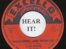 BLUES 45 Slim Harpo (Excello 2138) Wondering & Worryin'/Strange Love