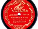 RED VICTOR 'z' MATERIAL: RACHMANINOFF PLAYS SCHUBERT/ BACH SELECTIONS (1926)