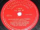 Billie Holiday Commodore 553 I'll Be Seeing You/I'll Get By E-