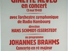 BRAHMS Violin Concerto GINETTE NEVEU/ISSERSTEDT STIL 0305S48 French original LP