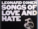 LEONARD COHEN SONGS OF LOVE & HATE RARE ORIG '71 LP w/BOOK IN SHRINK w/STICKER
