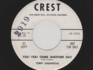'58 Rocker/Teen Tragedy TONY CASANOVA Yea Yea Come Another Day/The Grave HEAR