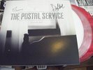 OKLAHOMA TORNADO RELIEF - Postal Service Give Up 3 LP Signed red white clear wax