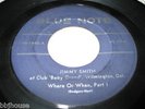 JIMMY SMITH - Where Or When Part 1 & 2 - Rare Original BLUE NOTE jazz 45