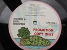 VERY RARE FOLK PROMO LP RICHARD AND LINDA THOMPSON VINYL ALBUM