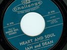 JAN & DEAN - HEART AND SOUL/THOSE WORDS (CHALLENGE 9111) CLASSIC