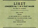 US COLUMBIA SET No.371-  SAUER PLAYS LISZT PIANO CONCERTO No. 1 (1939)