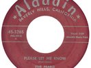 FIVE PEARLS 	ALADDIN 3265 	PLEASE LET ME KNOW 	VG+ 	$150.00