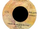 PATTI JO Make Me Believe in You on Wand 70's Soul Funk 45 Hear