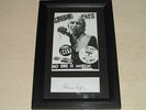 RONNIE BIGGS 100% ORIG AUTOGRAPH SEX PISTOLS GREAT TRAIN ROBBERY GANGSTER PUNK