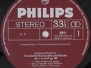 PHILIPS 1960s BRAHMS JANOS STARKER CELLO SONATAS STEREO CLUB EDITION 6921 NM