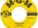 CRICKETS MGM 11428 YOU'RE MINE/MILK AND GIN VG+ $50.00