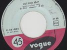 Johnny HALLYDAY * Oui mon cher * SP 45 Juke-BOX 1961