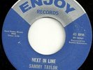 SAMMY TAYLOR Next In Line Enjoy Soul Funk Boogaloo 45 LISTEN