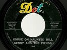 Surf KENNY & THE FIENDS House On The Haunted Hill 45 DOT 1963