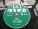 Cliff Richard And The Drifters - Move It/Schoolboy Crush    Rare UK Columbia 78
