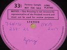 GRINGO   SAME SELF TITLED S/T   VERY RARE UK FACTORY SAMPLE PROMO TEST LP 1971