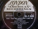 Ricky Nelson 78rpm - Have I Told You Lately That I Love You / Be-Bop Baby - 1957