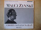 SAX 2444 CHOPIN Piano Sonatas MALCUZYNSKI UK Columbia Blue/silver 1.ed.