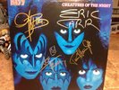 Kiss Creatures Of The Night Autographed Lp Vinyl 1983 Gene Simmons Paul Stanley