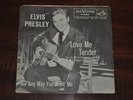 Elvis Presley 45 Record 47-6643 Love Me Tender / Anyway You Want Me BLACK/WHITE