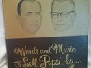 Words and Music to Sell Pepsi... Johnny Johnston Del Sharbutt Record Album