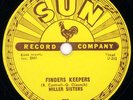 MILLER SISTERS, Finders Keepers/Ten Cats Down, Sun-255, E+/E, Hair Crack