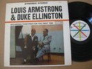 Louis Armstrong & Duke Ellington LP Recording Together For The First Time  ORIG