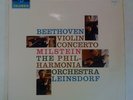 COLUMBIA SAX 2508 ES1 blue/silver MILSTEIN BEETHOVEN VIOLIN CONCERTO LEINSDORF