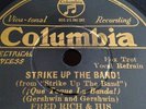 FRED RICH ORCH 78rpm Strike Up The Band / Send For Me COLUMBIA 2328-D