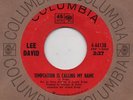 LEE DAVID-TEMPTATION IS CALLING MY NAME(CLASSIC)-COLUMBIA-***NICE COPY***