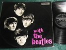 With The Beatles LP Original Stereo Australia Only Black & Silver Label 