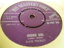 1956 UK Orig. ELVIS PRESLEY 45 “HOUND DOG” (Silver Print)