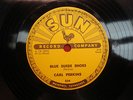 ROCKABILLY 78 ON SUN, CARL PERKINS, BLUE SUEDE SHOES, 1956