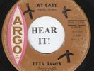 R&B 45 Etta James (Argo PROMO #5380) At Last/I Just Want To Make Love To You