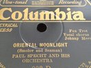 PAUL SPECHT & ORCH 78rpm Oriental Moonlight  Im Looking Over Four Leaf Clover