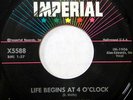 RONNIE DIAMOND 45 Life Begins at 4 O'Clock IMPERIAL Rockabilly VG++ #BB380