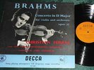 Christian Ferras Brahms Concerto For Violin LP Decca UK LXT 2949 Rare 