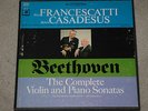 Francescatti Casadesus BEETHOVEN Complete Piano Violin Sonatas RARE NM 4 Lp Box
