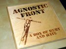 AGNOSTIC FRONT Box of Hurt and Hate 3-PIC LP SET * Hardcore Discipline Slapshot