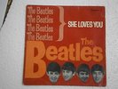 THE BEATLES - SHE LOVES YOU +3 7/45 EP PORTUGAL PS 1963 RARE VG PORTUGUESE ONLY
