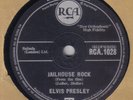 ELVIS PRESLEY - Jailhouse Rock / Treat Me Nice 78 rpm disc