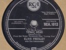 ELVIS PRESLEY - Teddy Bear / Loving You 78 rpm disc