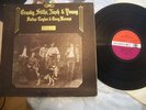 CROSBY STILLS NASH AND YOUNG DEJA VU ATLANTIC 1970 A1 B1 red plum UK 1st PR LP
